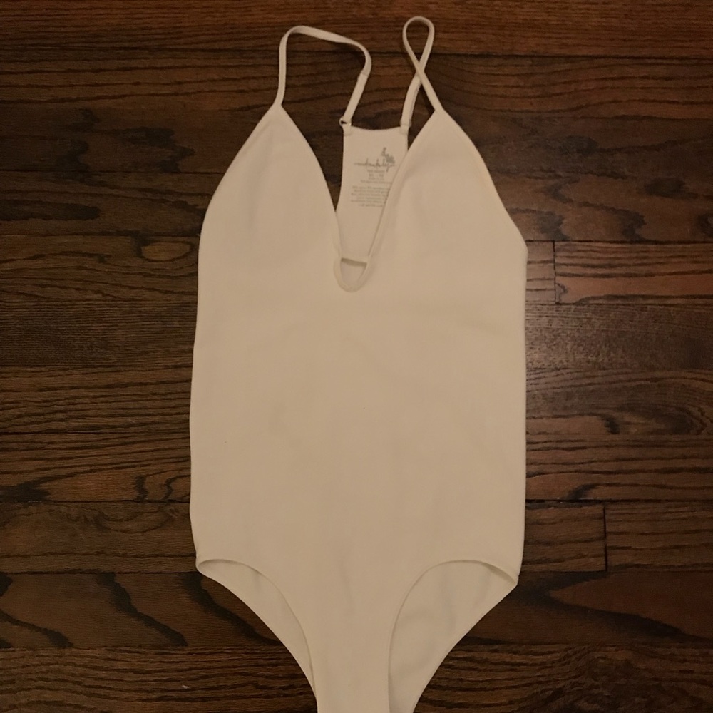 Free People White Bodysuit XS